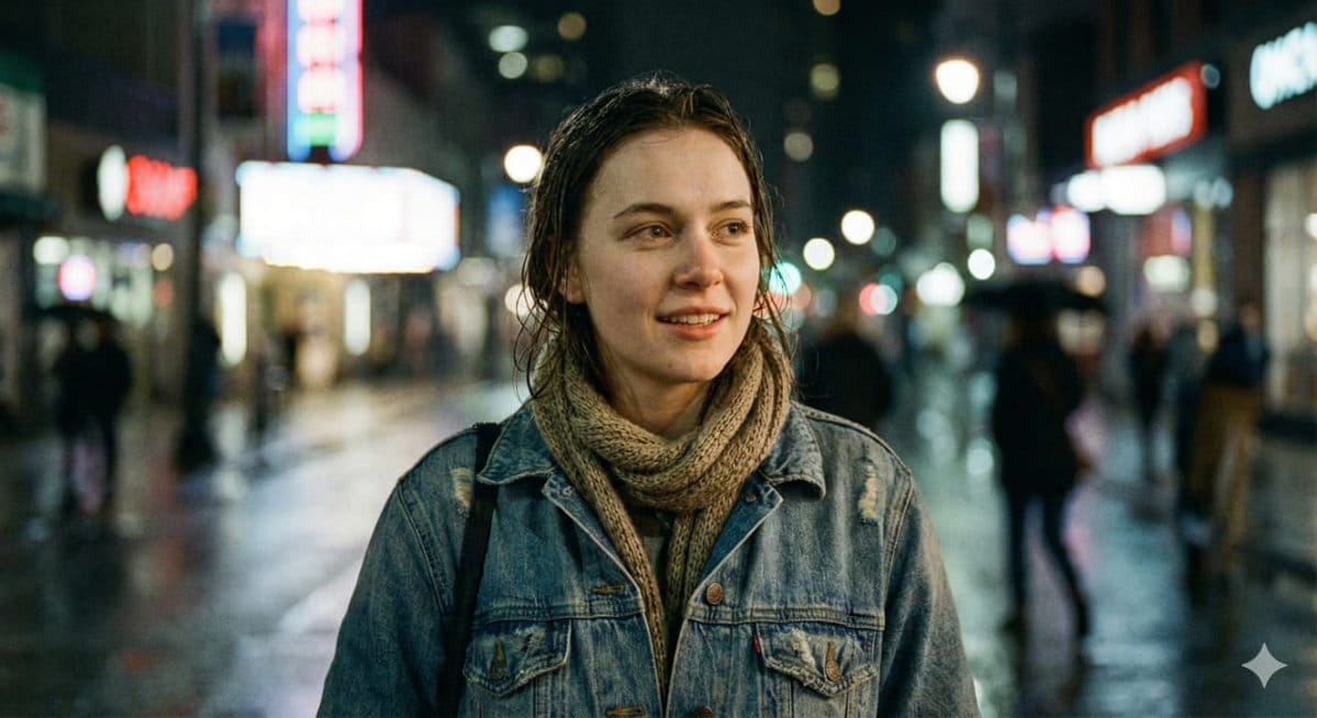 Ultra-Realistic Cinematic Street Portrait - AI Generated Character Style Image