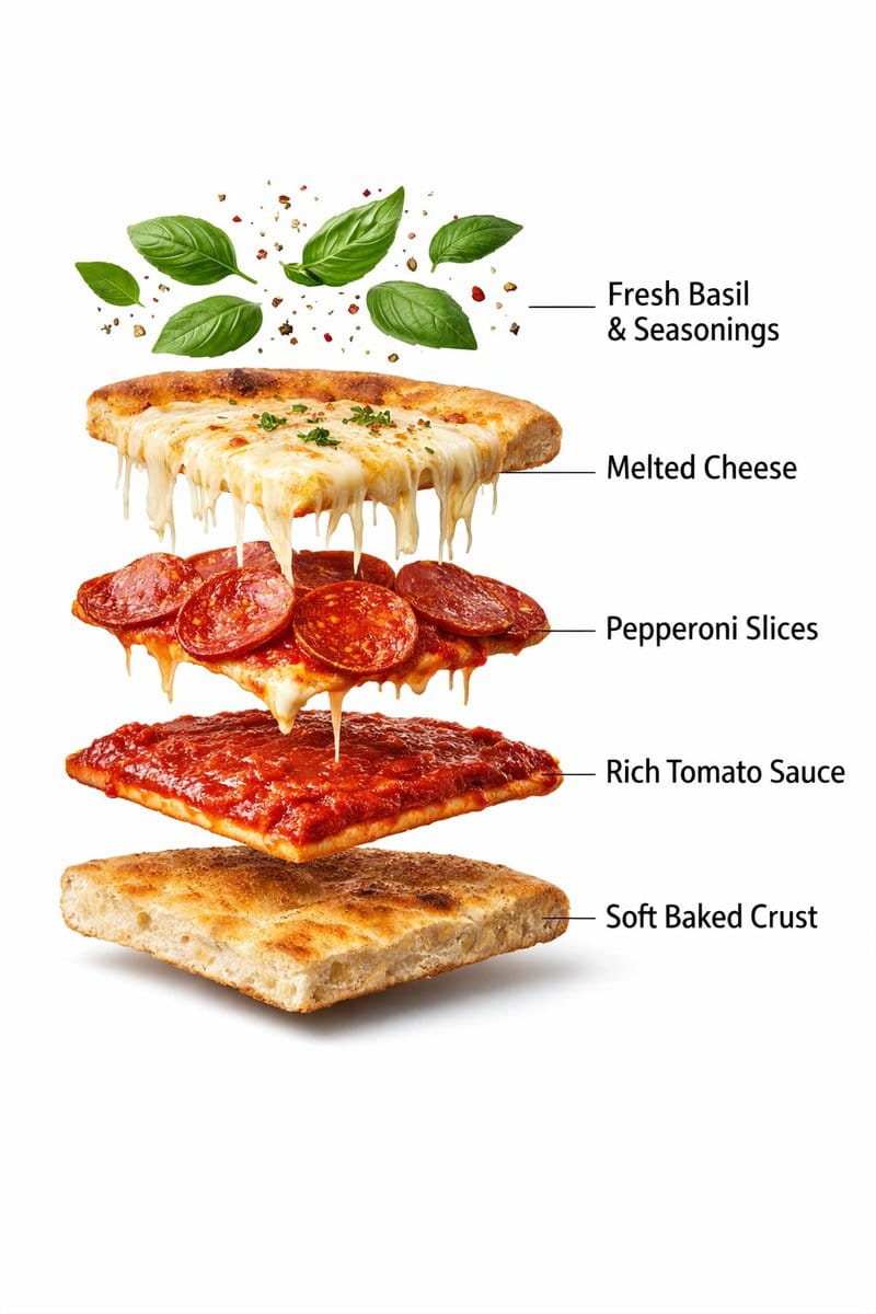 Ultra-Realistic Exploded Pizza Infographic and Motion Prompt - AI 프롬프트