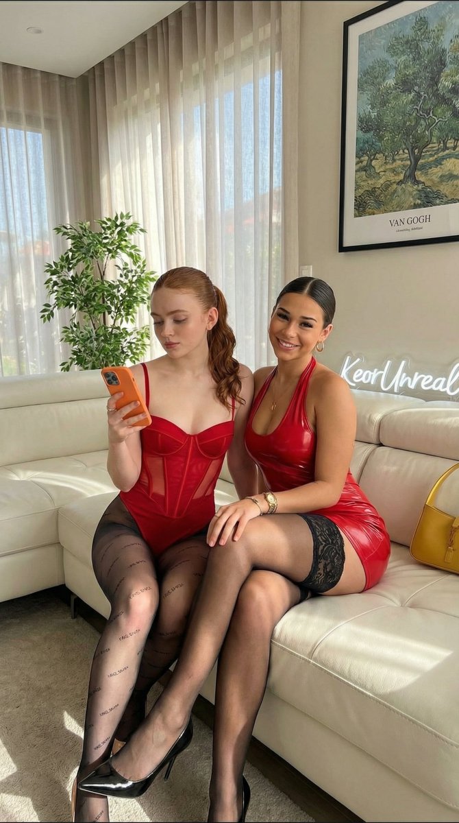 Preview image for Ultra-Realistic High-End Smartphone Portrait of Two Stylish Women prompt