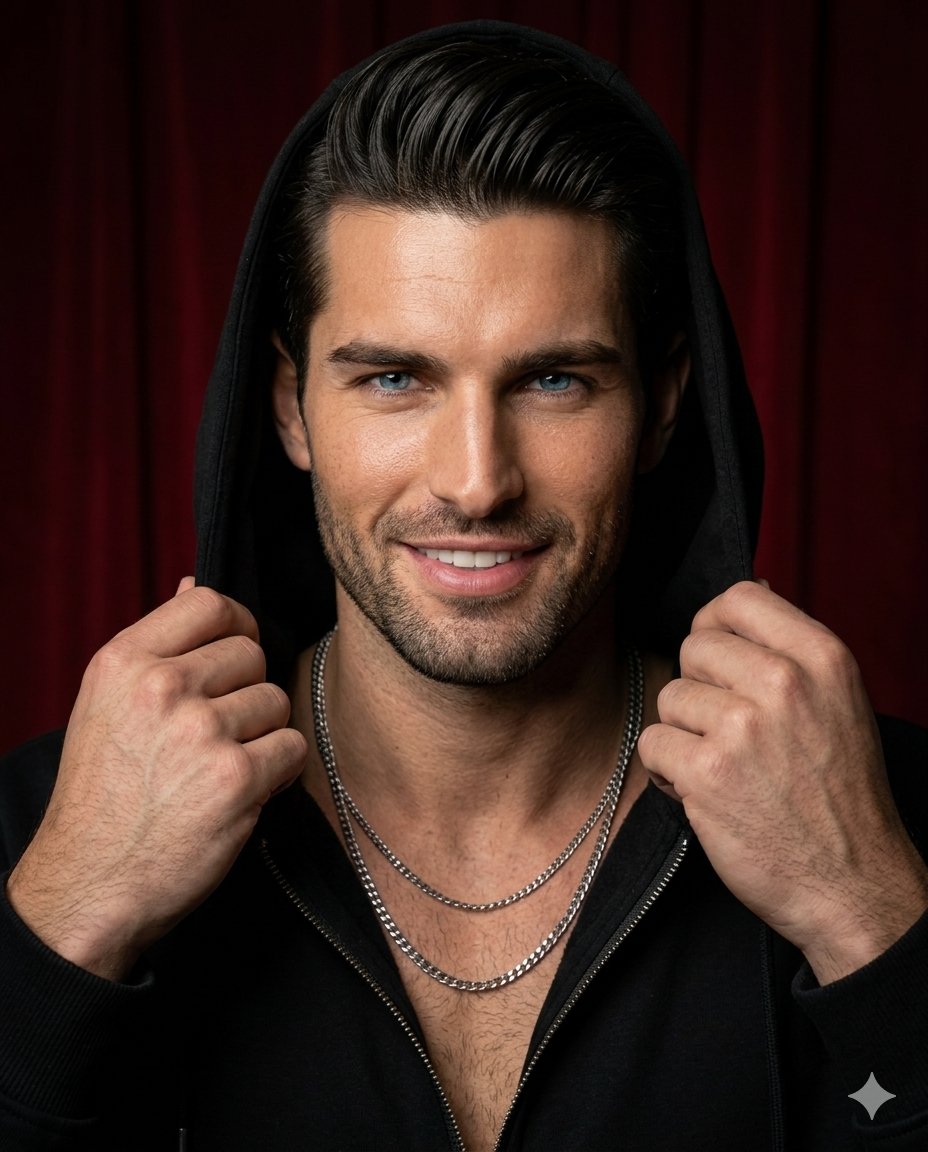 Preview image for Ultra-Realistic Hooded Male Portrait prompt