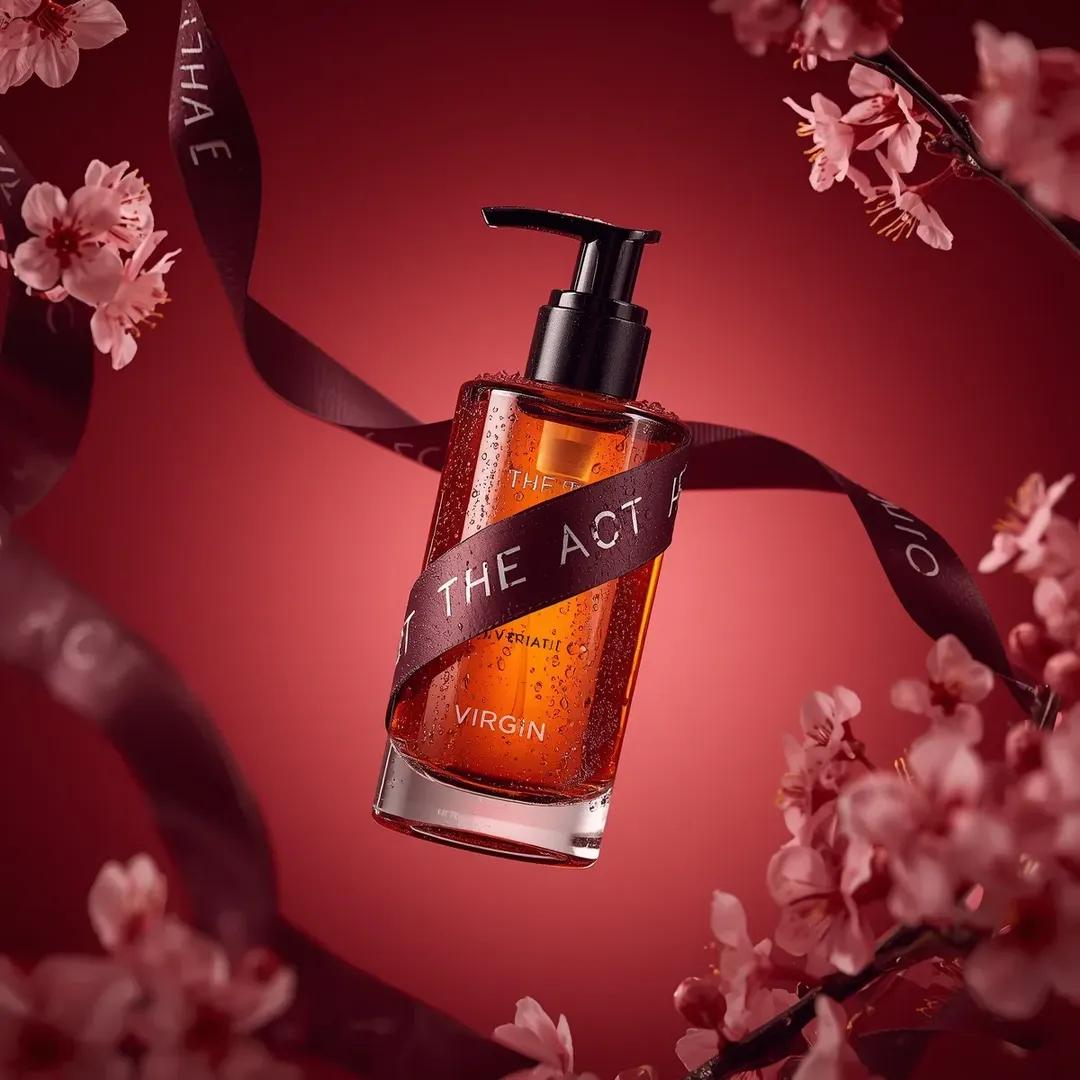 Ultra-Realistic Luxury Body Oil Product Photography - AI Art AI Generated Artwork