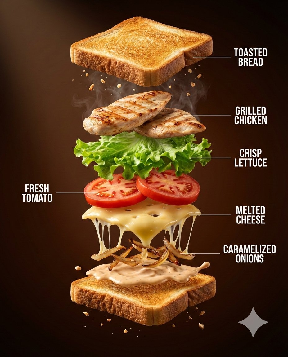 Preview image for Ultra-Realistic Luxury Fast-Food Ad Shot prompt