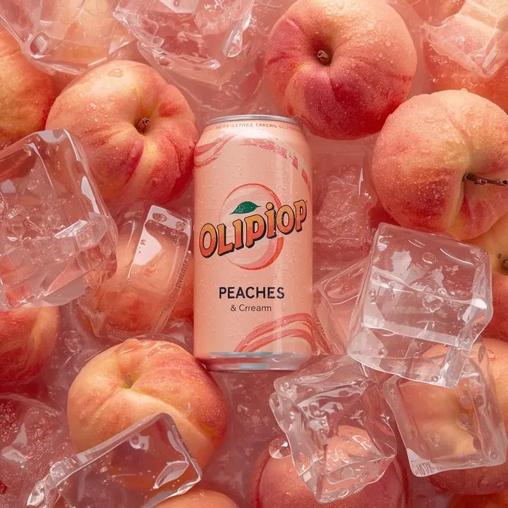 Ultra-Realistic Product Photography of OLIPOP Soda Can