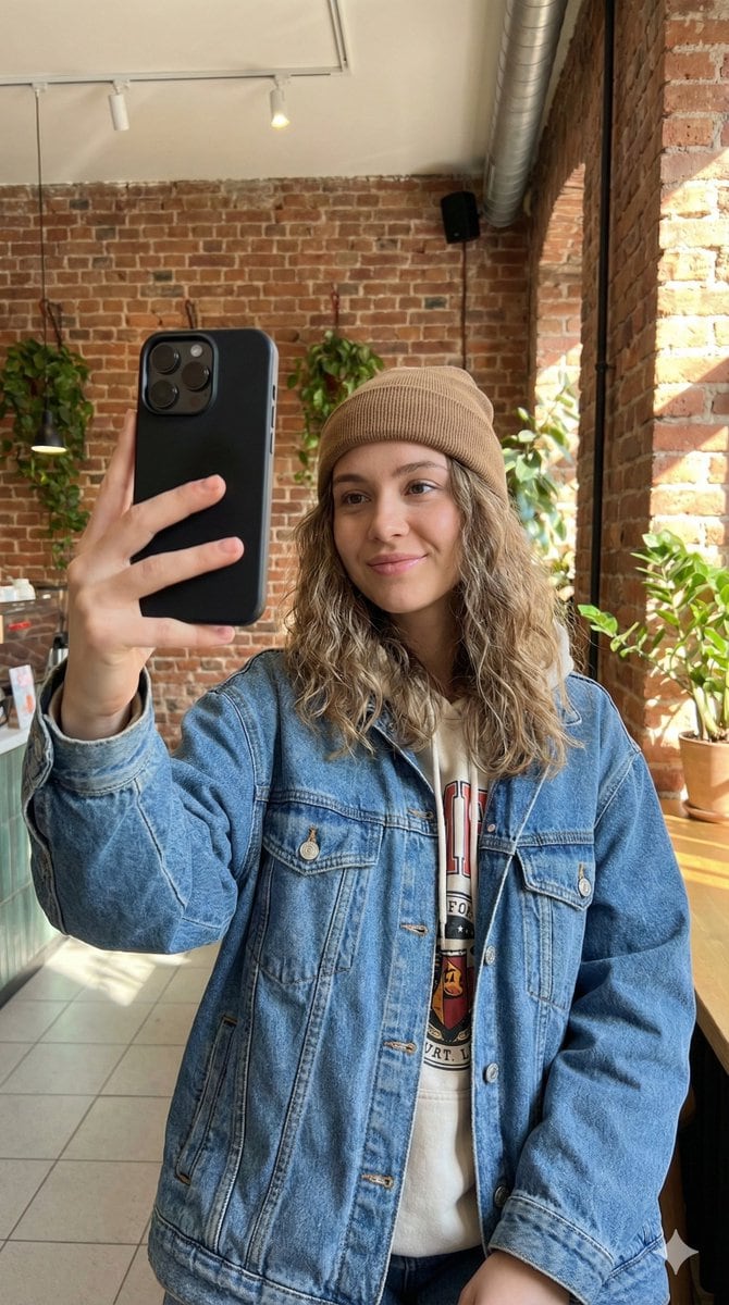 Ultra-Sharp 4K Selfie Portrait Prompt - AI Generated Character Style Image Example