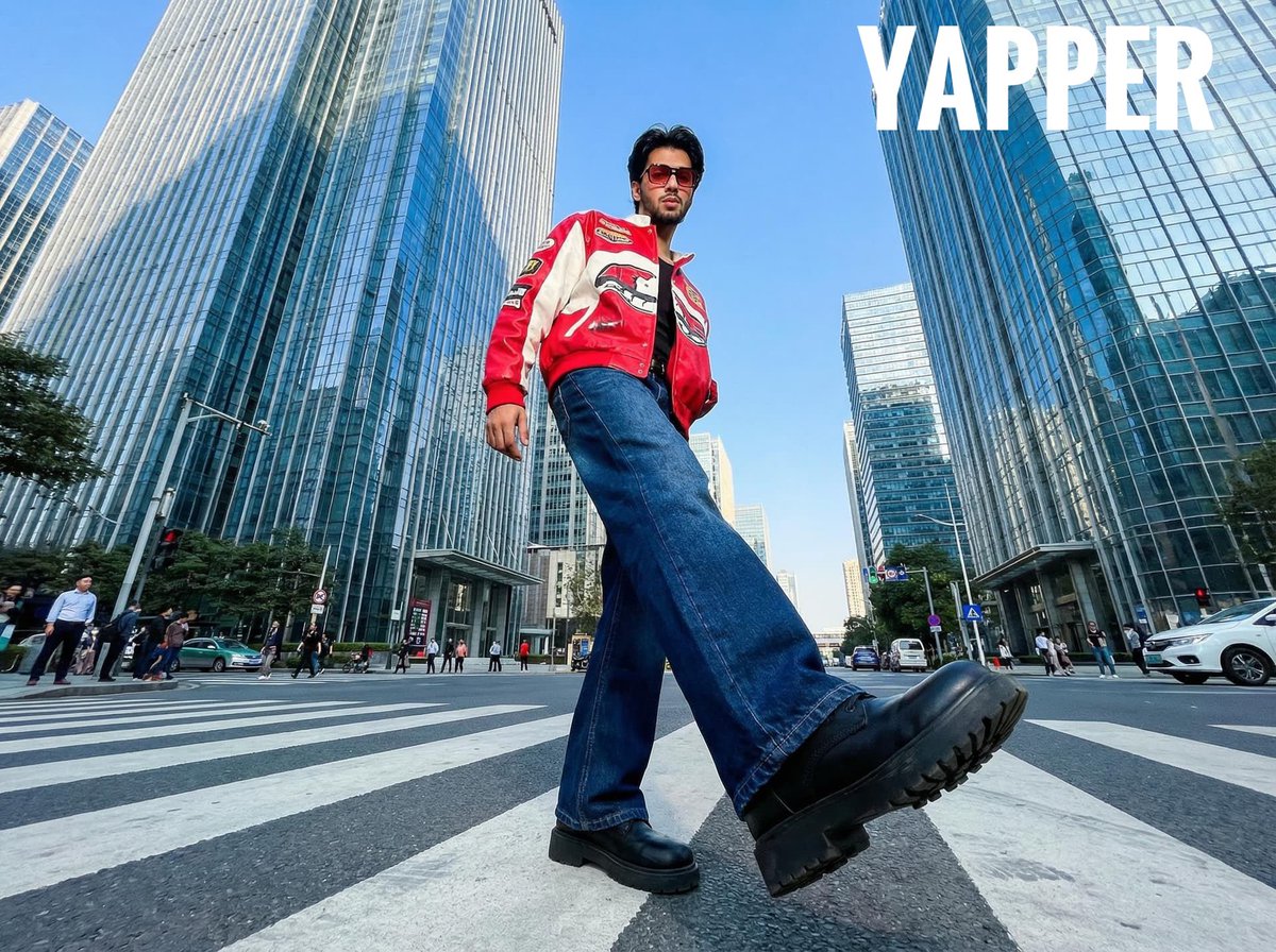 Preview image for Ultra-Wide-Angle Street Fashion Photography prompt
