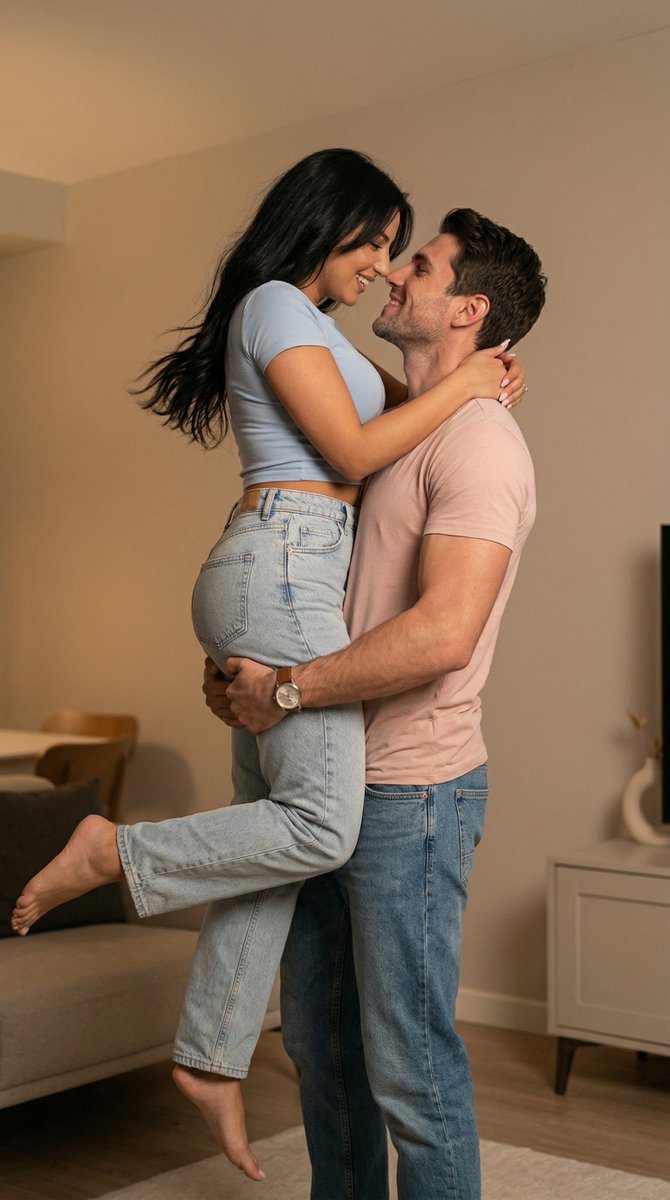 Preview image for Ultra Photoreal Candid Romantic Lift Scene prompt