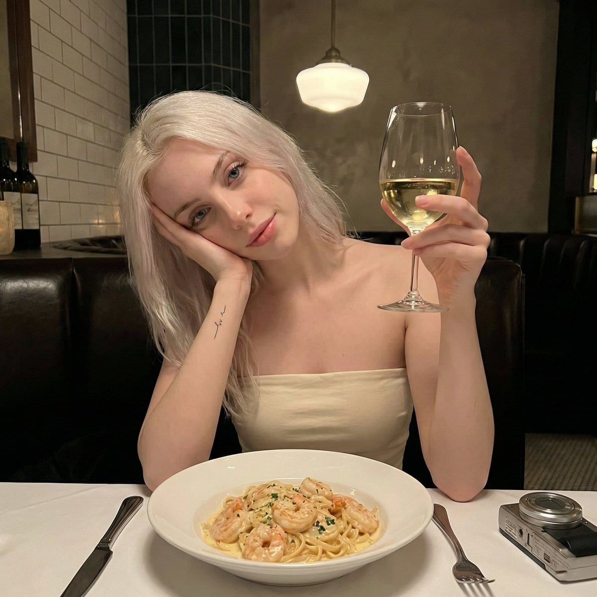 Ultra Photorealistic Dinner Selfie Prompt - AI 프롬프트