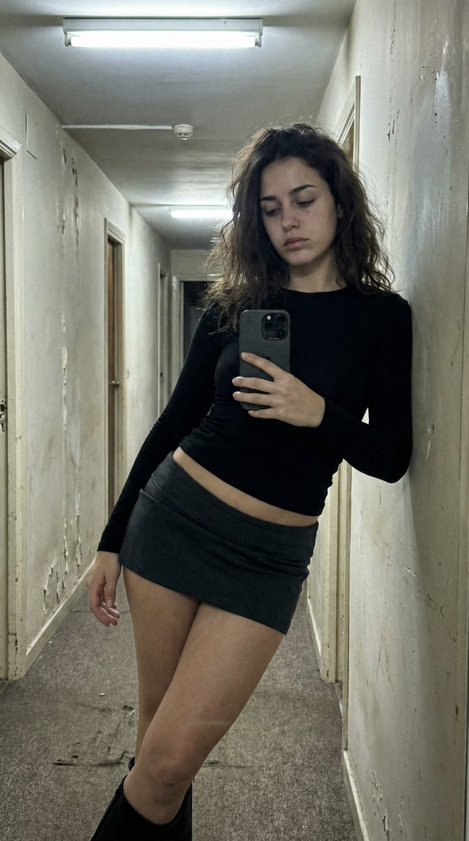 Preview image for Ultra Photorealistic iPhone Selfie in an Empty Hallway prompt
