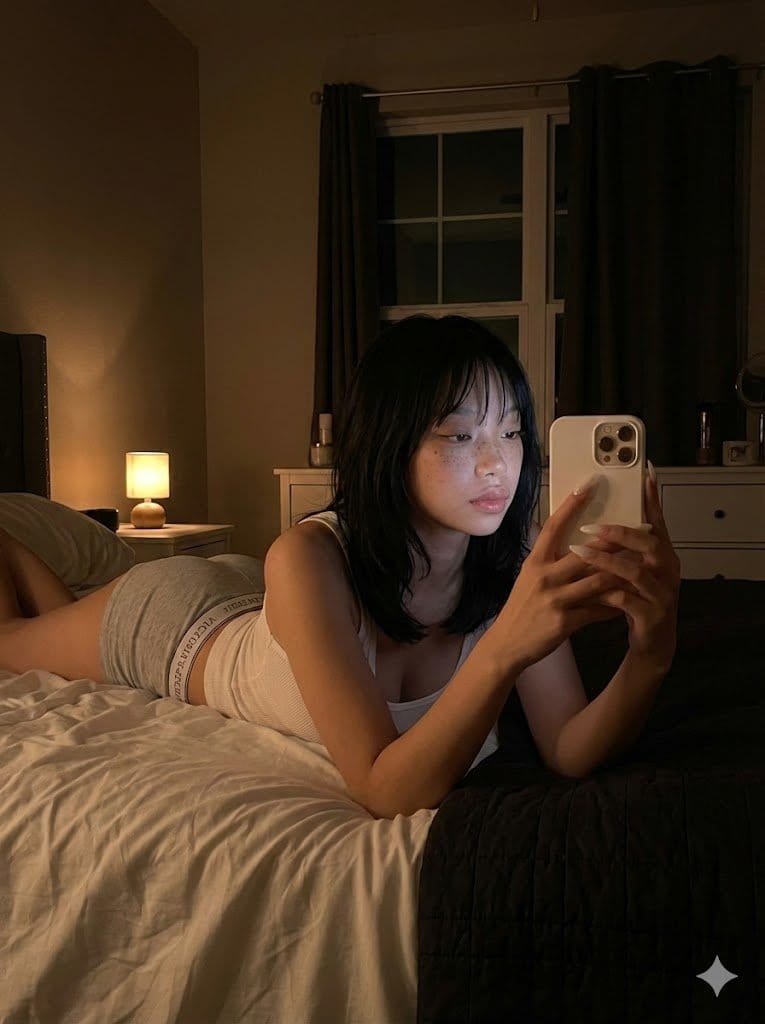Ultra Realistic Dim Bedroom Scene Prompt - AI 프롬프트