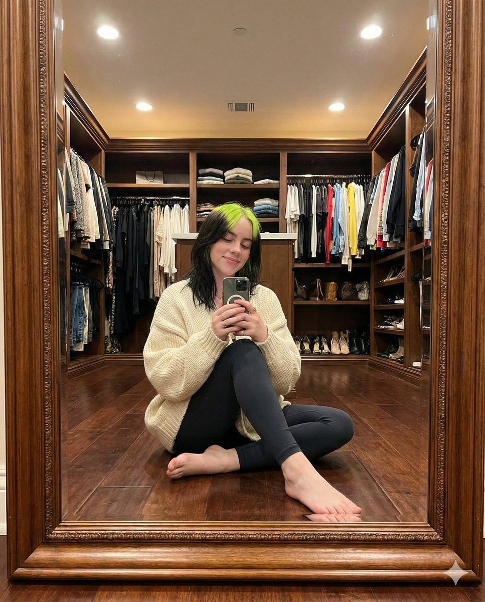 Preview image for Ultra Realistic Walk-in Closet Mirror Selfie prompt
