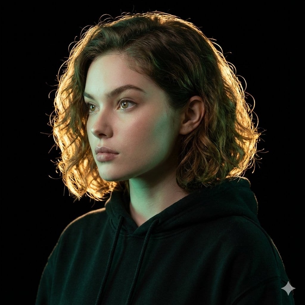 Ultrarealistic Artistic Portrait with Contradictory Lighting - AI 프롬프트