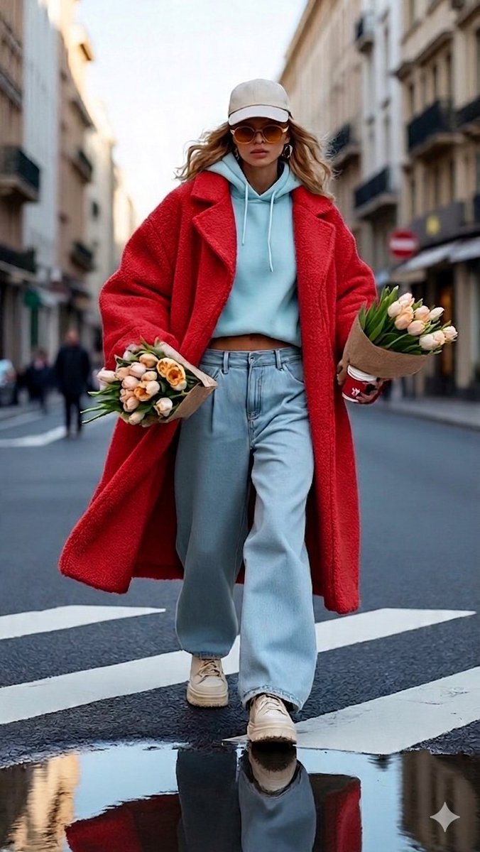Urban Chic Street Photography Prompt - AI Art AI Generated Artwork