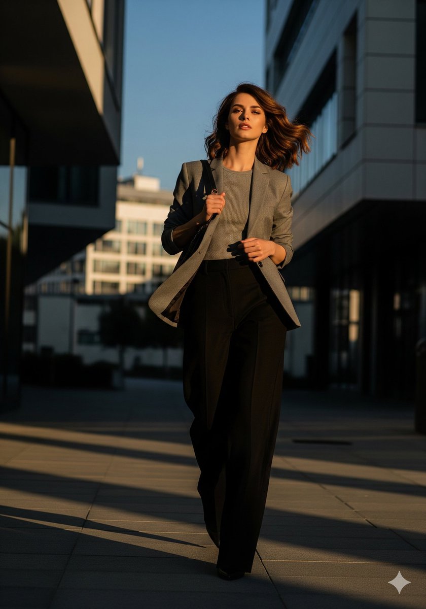 Preview image for Urban Golden Hour Fashion Editorial prompt