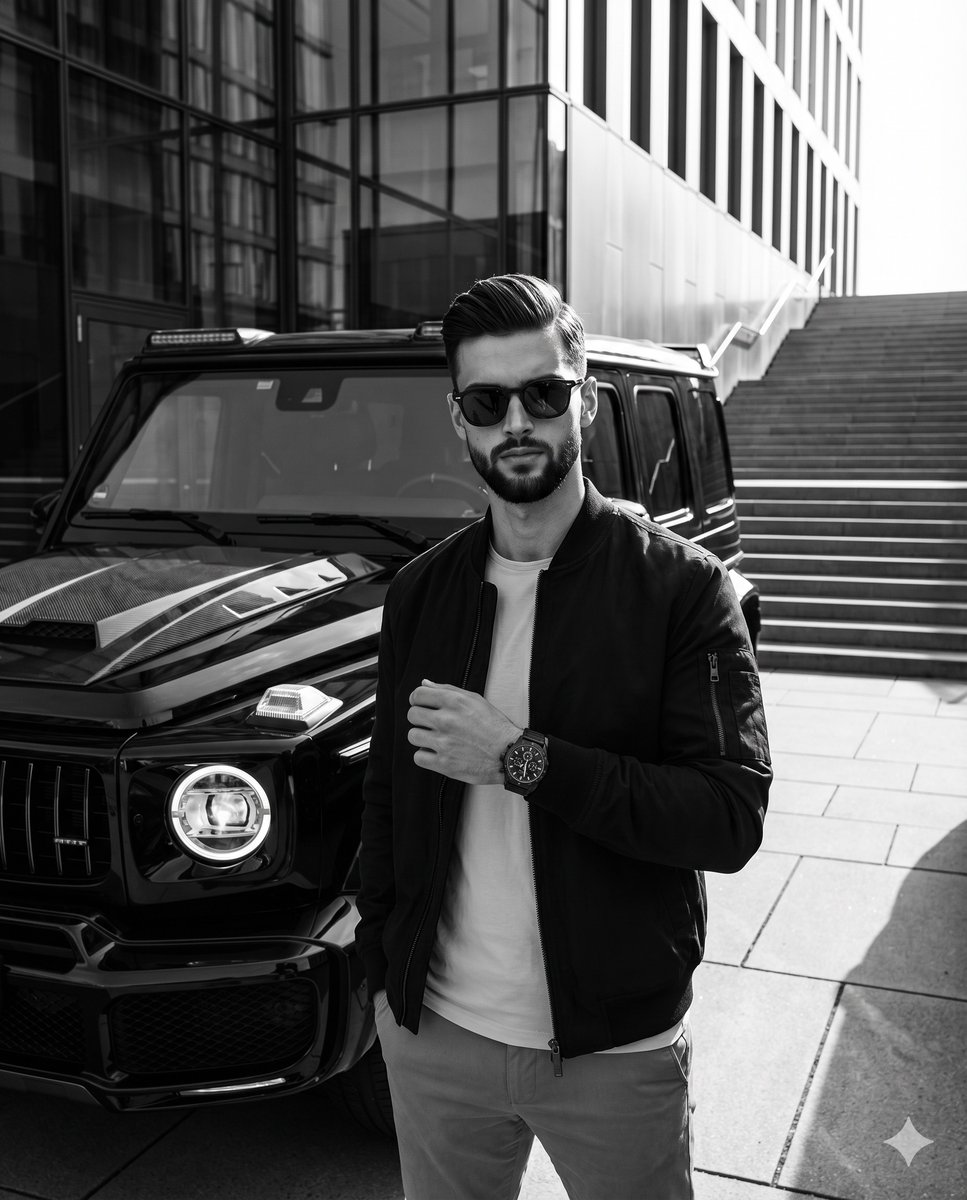 Preview image for Urban Luxury Streetwear Portrait prompt