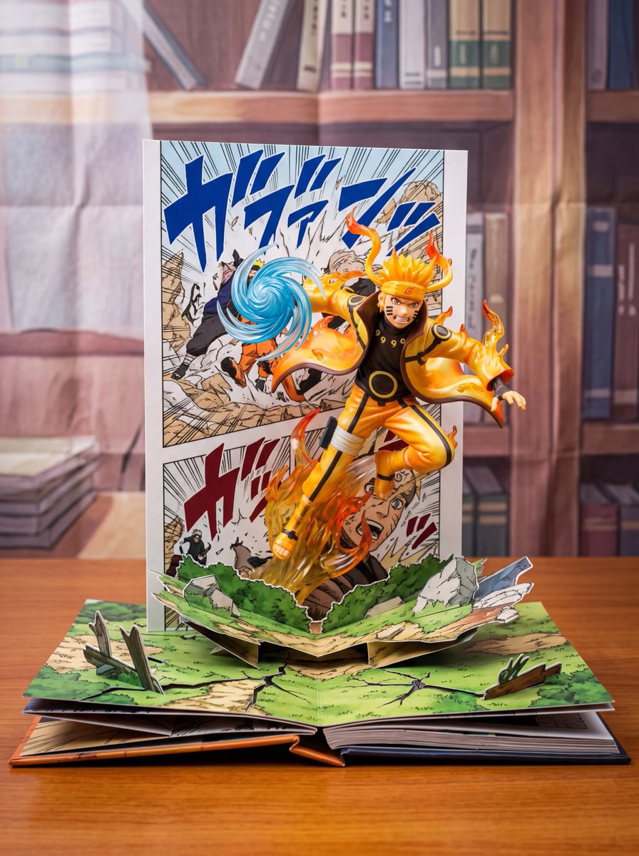 Preview image for Uzumaki Naruto Pop-Up Book Prompt prompt