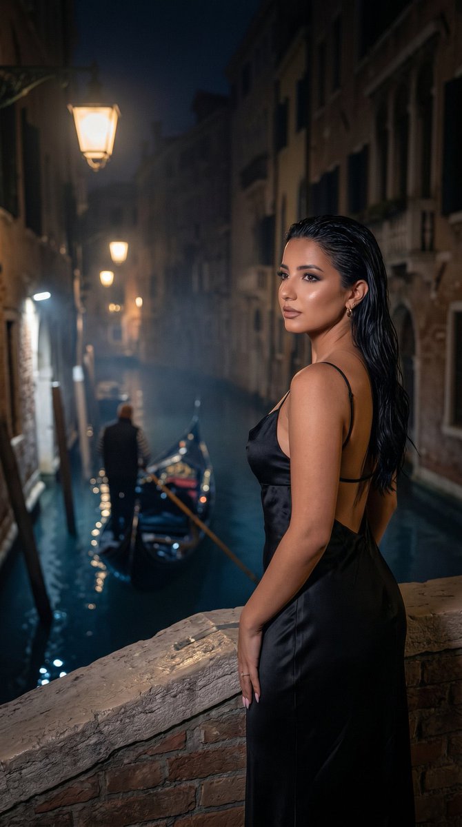 Preview image for Venice Dark Romance Fashion Editorial prompt