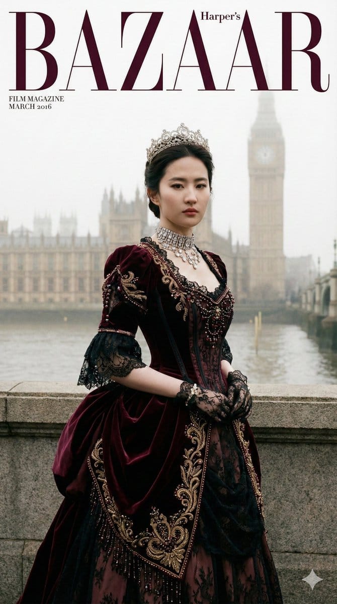 Victorian Gothic Royal Portrait Magazine Cover Prompt - AI 프롬프트