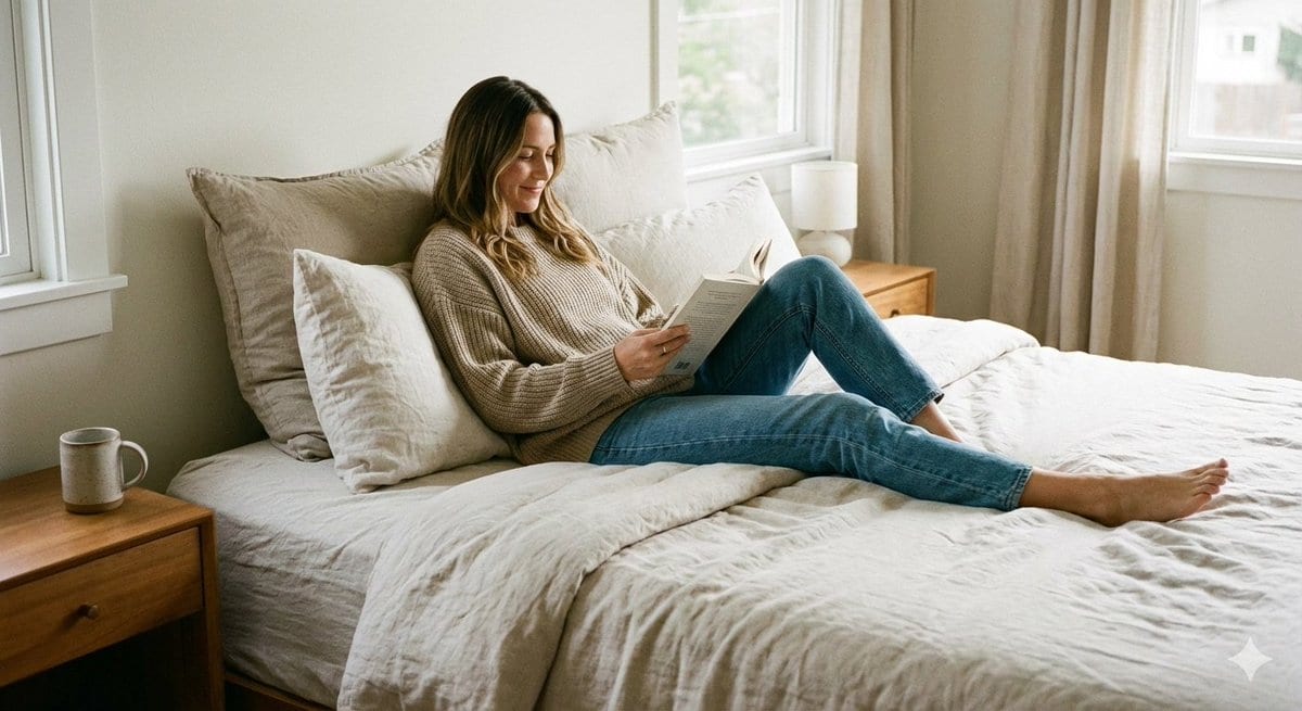 Viral Lifestyle Bed Pose Portrait Prompt - AI 프롬프트