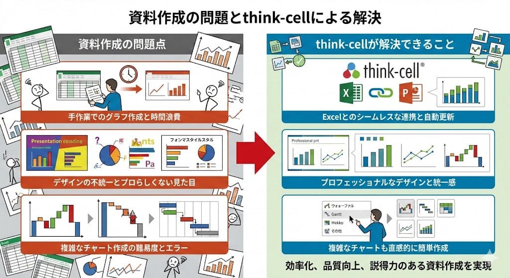 Visual explanation of Think-cell solving document issues - AI Generated AI Art Style Image Example
