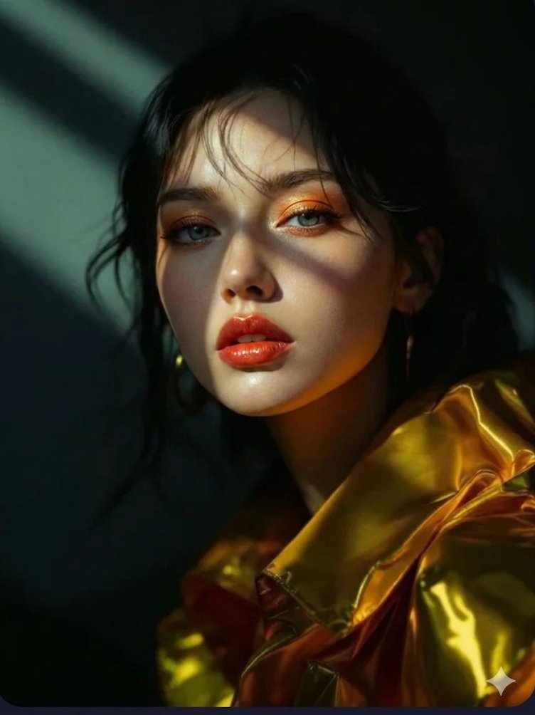 Preview image for Vogue Editorial Fashion Portrait prompt