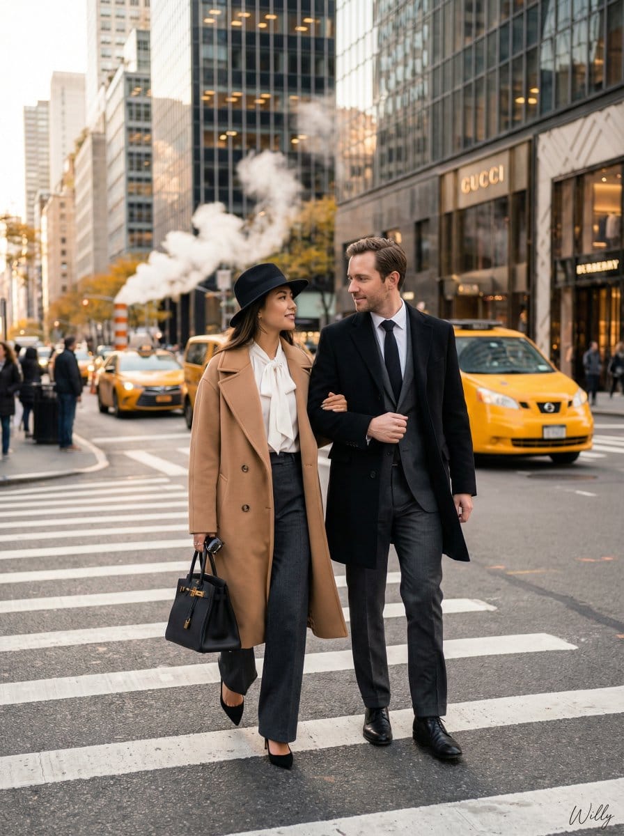 Vogue Editorial Fashion Shoot in NYC - AI Generated Realistic Style Image Example