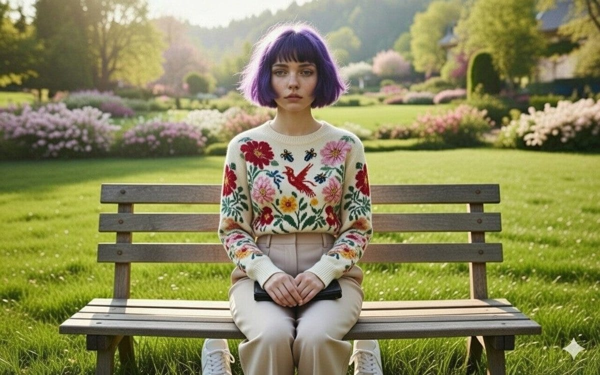 Wareen - The Girl in the Purple Bob - AI提示詞