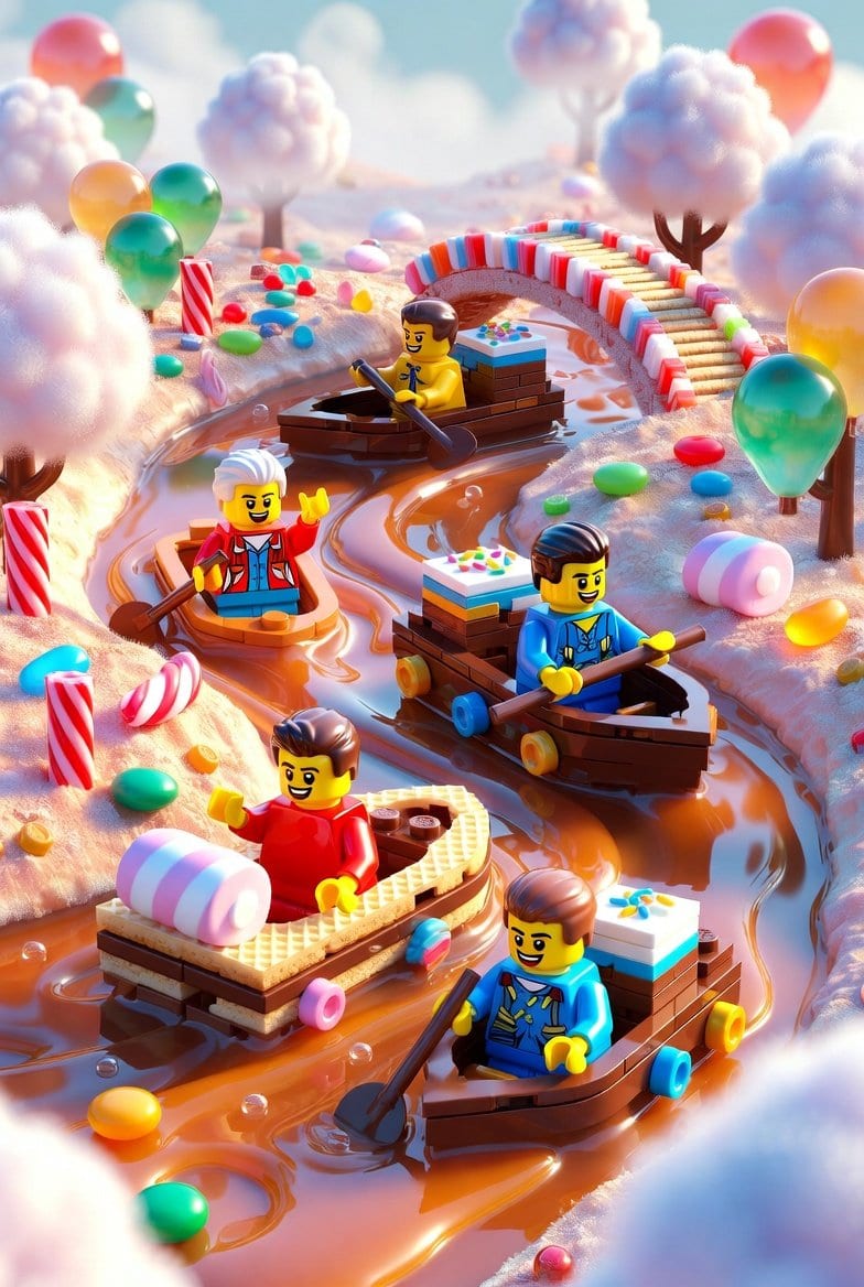 Whimsical Candy-Themed World - AI提示詞