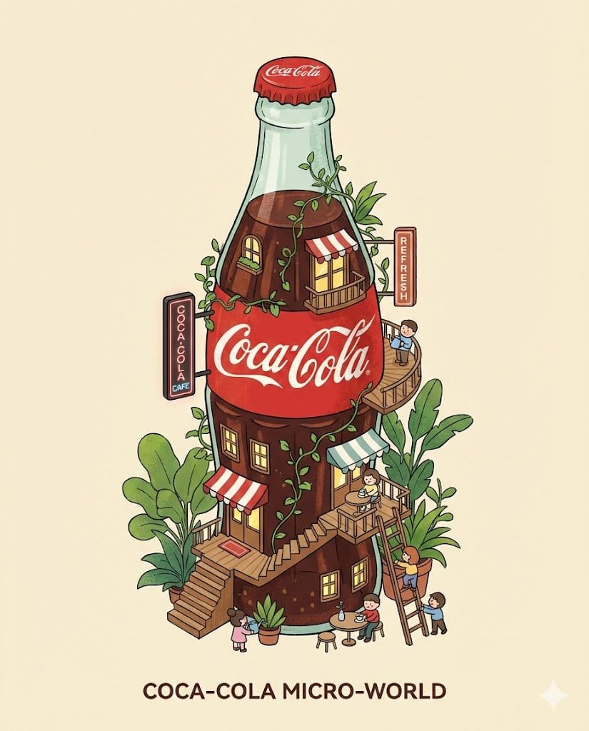 Whimsical Isometric Product Architecture Illustration - Prompt IA