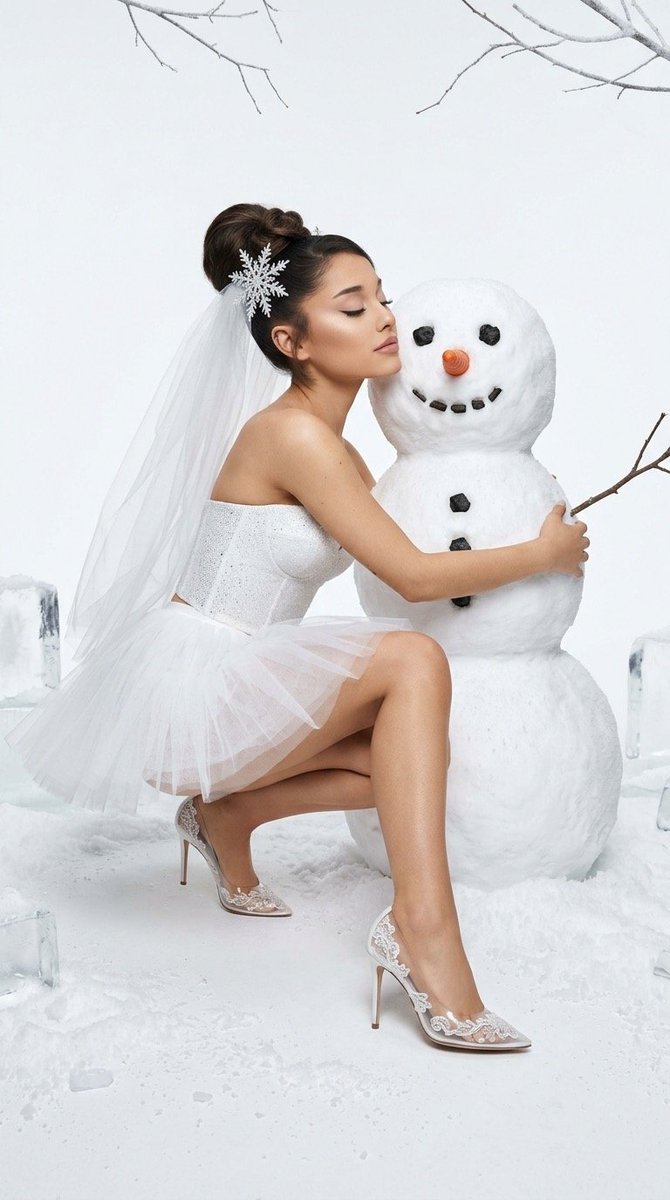 Preview image for Winter Fantasy Editorial with Emma Myers Lookalike prompt