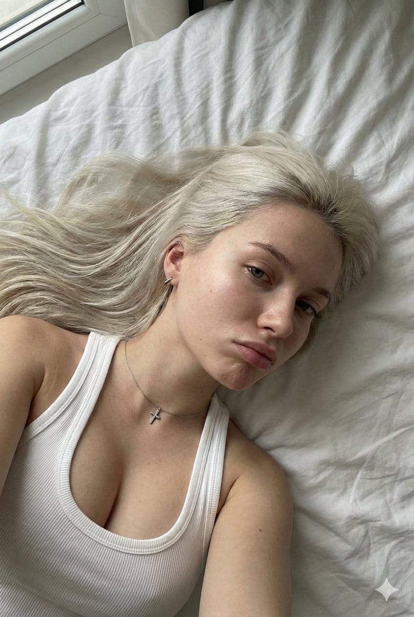 Y2K Intimate Morning Selfie Portrait - AIプロンプト