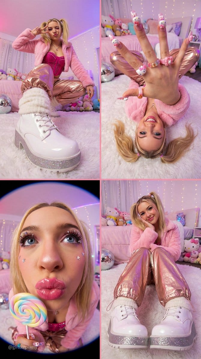Y2K Kawaii Fashion Editorial Prompt