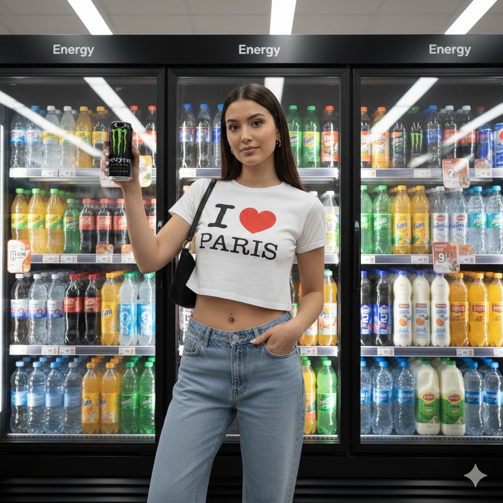 Y2K Revival Convenience Store Portrait - AI Generated Character Style Image Example