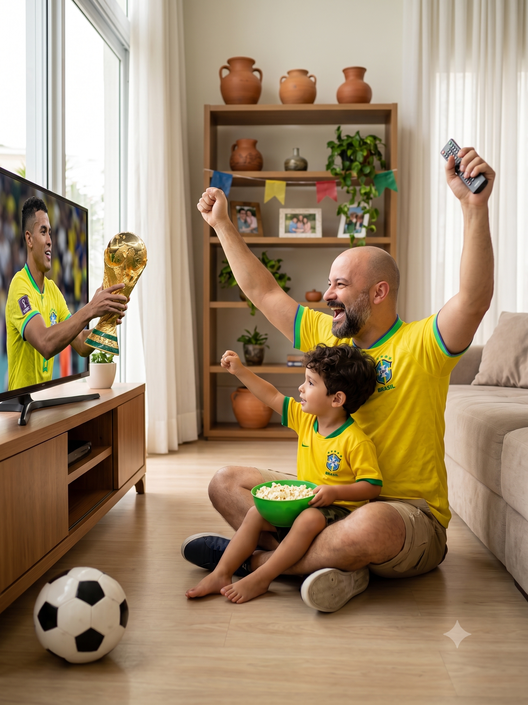 Brazil's 12th Man at the FIFA World Cup AI提示词示例