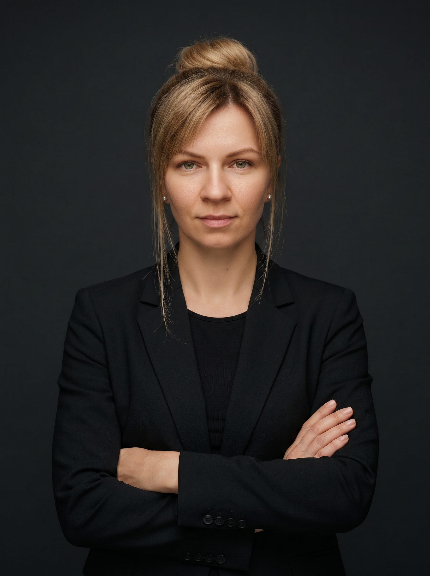 Confident Businesswoman Portrait KI-Anweisungsbeispiel