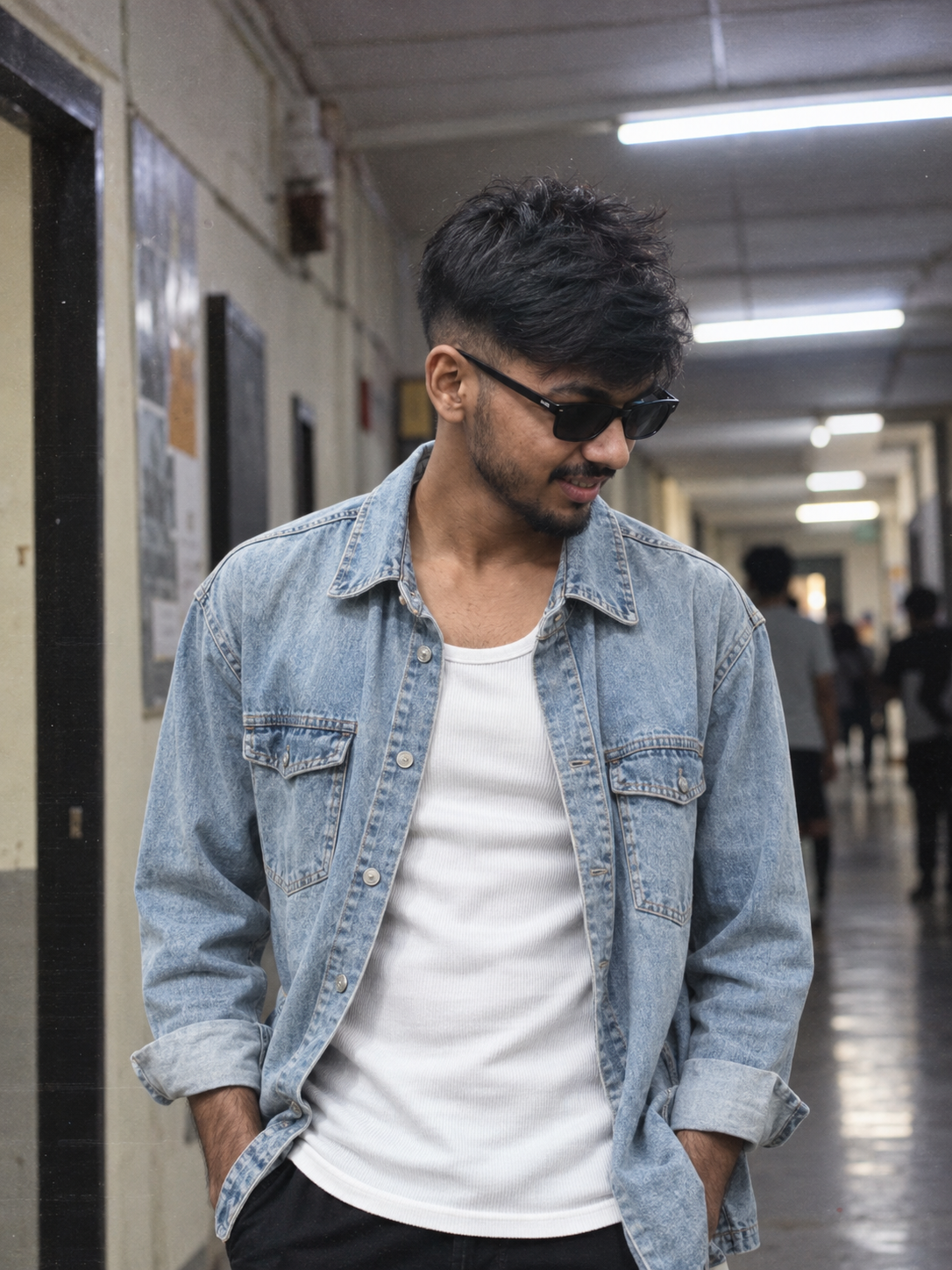 Cool Denim Portrait KI-Anweisungsbeispiel