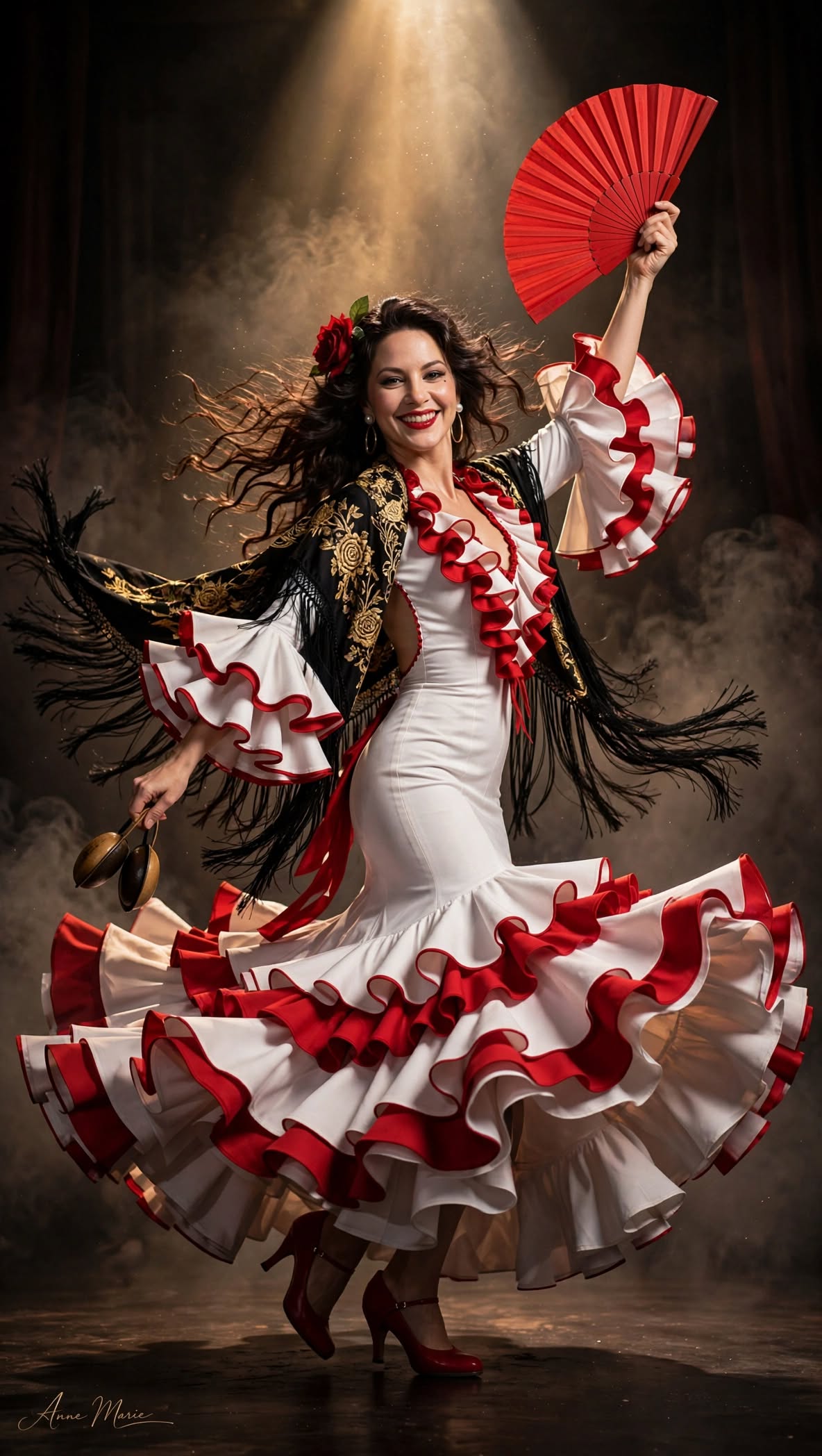 Exemple d'instruction d'IA Flamenco dancer
