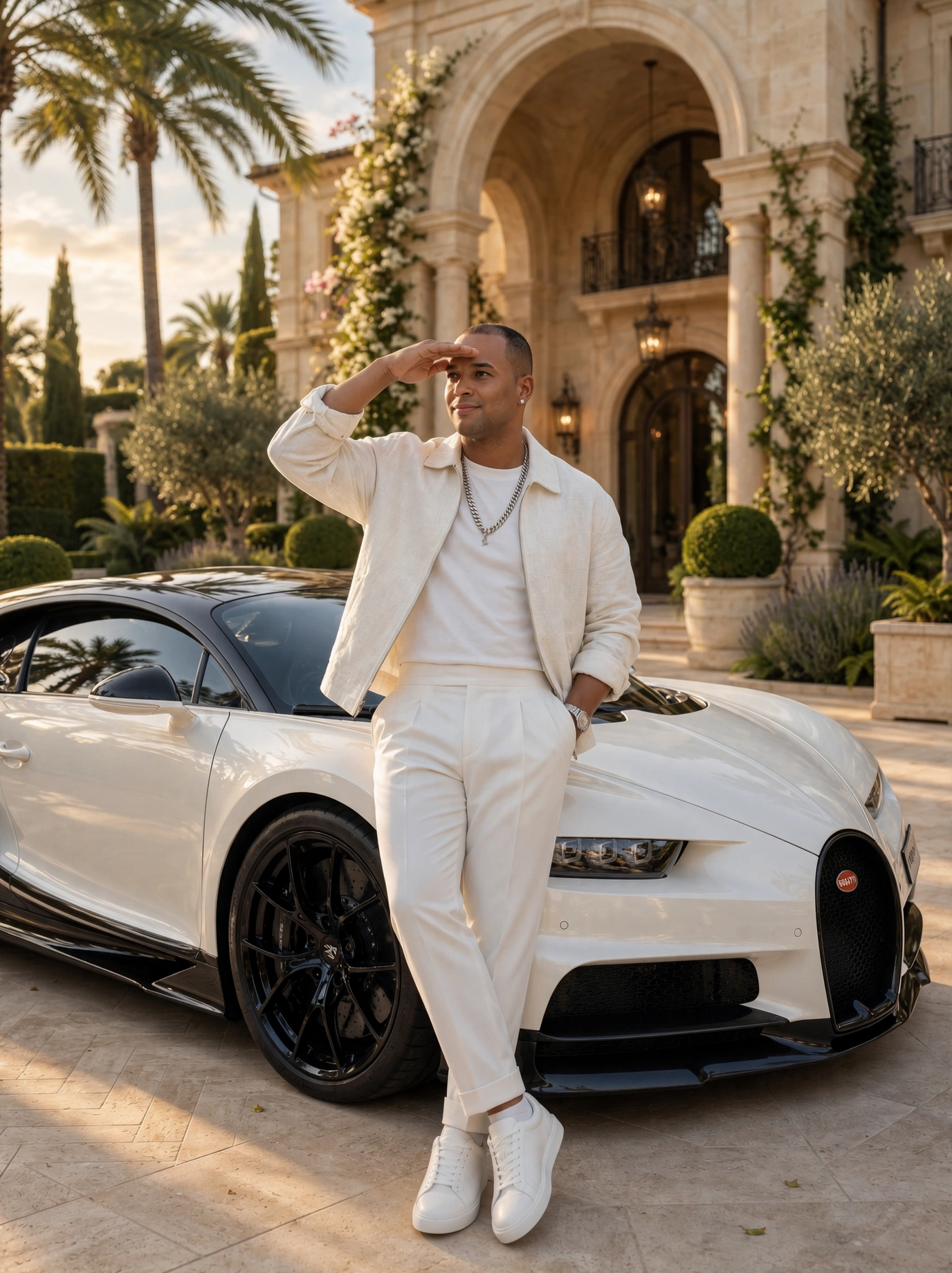 Пример запроса к ИИ: luxury cars- carros de luxo