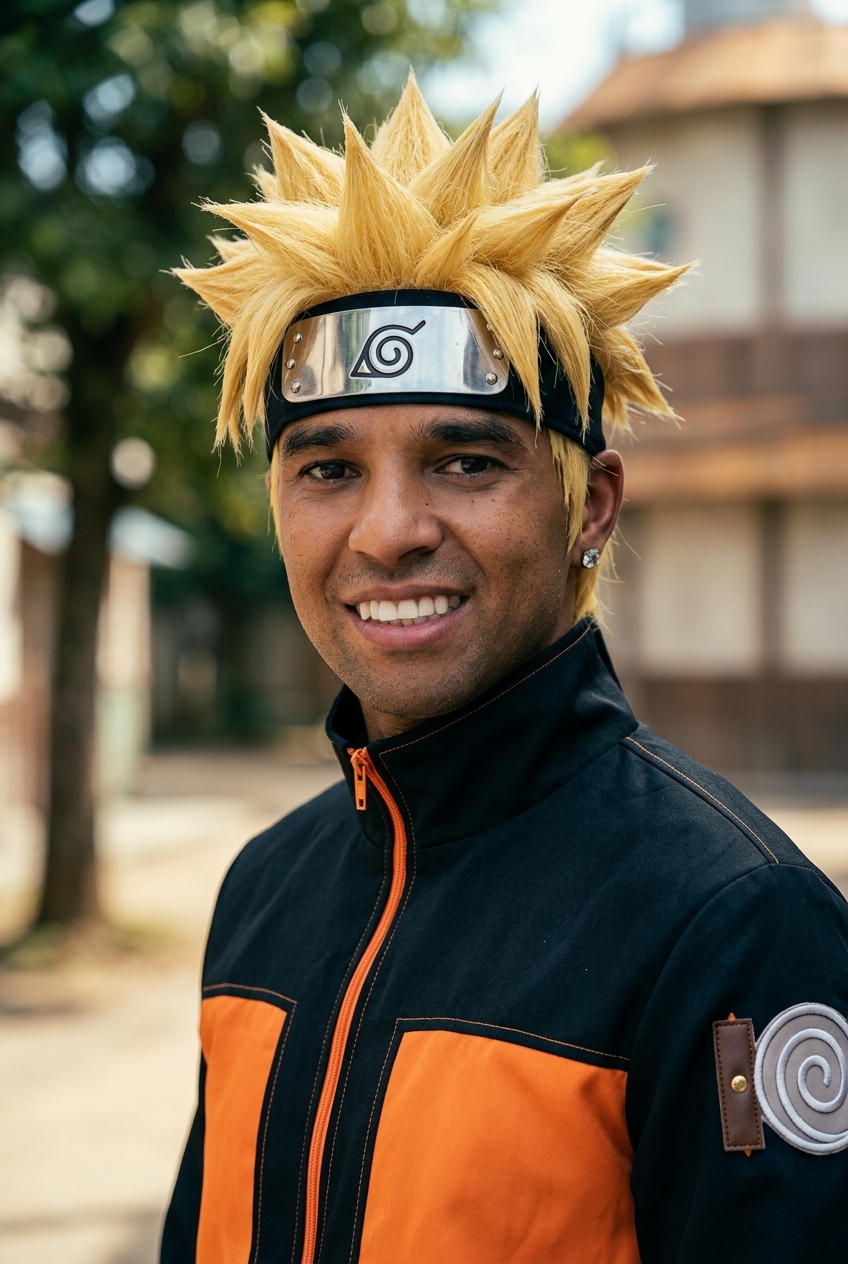 Naruto Shippuden (naruto cosplay) KI-Anweisungsbeispiel