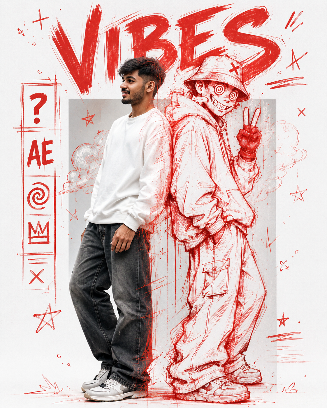 Red Meets Sketch KI-Anweisungsbeispiel