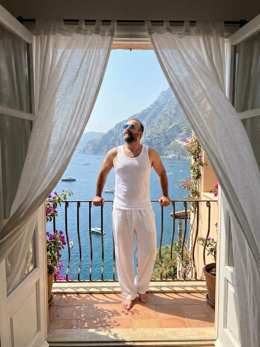 Sunkissed in Positano KI-Anweisungsbeispiel